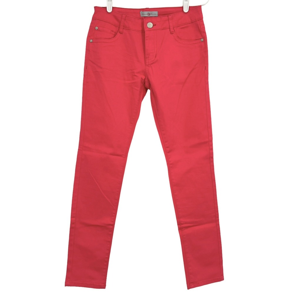 Love Culture Women's Stretch Skinny Red Jeans Size 7 (W29xL31) Low Rise NWOT